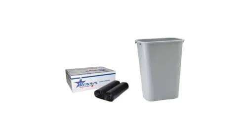 Renown Trash Can Liners 24" x 32" | Heavy-Duty 15 gal Black (Pack of 50) thumbnail 2