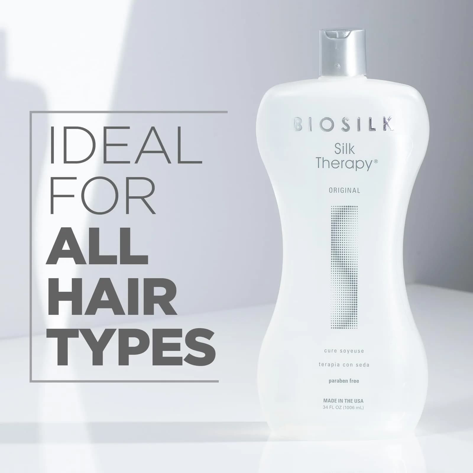 BioSilk Silk Therapy Original Leave-In Hair Treatment 1005ml (34 Fl Oz) | Repairs & Prevents Split Ends - view 6