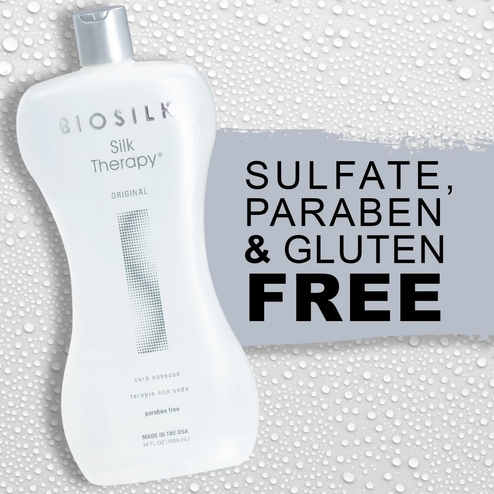 BioSilk Silk Therapy Original Leave-In Hair Treatment 1005ml (34 Fl Oz) | Repairs & Prevents Split Ends - view 7