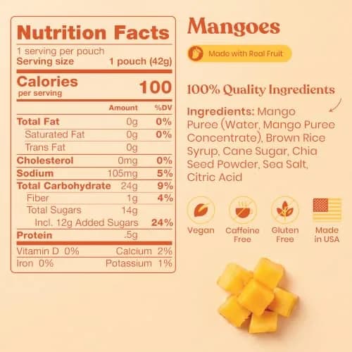 HÜMA CHIA ENERGY GEL Mangoes | Natural Sports Nutrition for Endurance & Race Support thumbnail 2