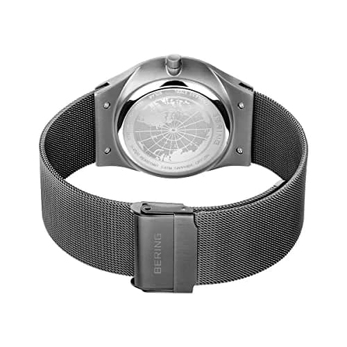 BERING Men's Solar Watch, 40 mm Stainless Steel Case & Dial, Milanese Strap, Sapphire Crystal, 5 ATM | Minimalist Scandinavian Design thumbnail 4