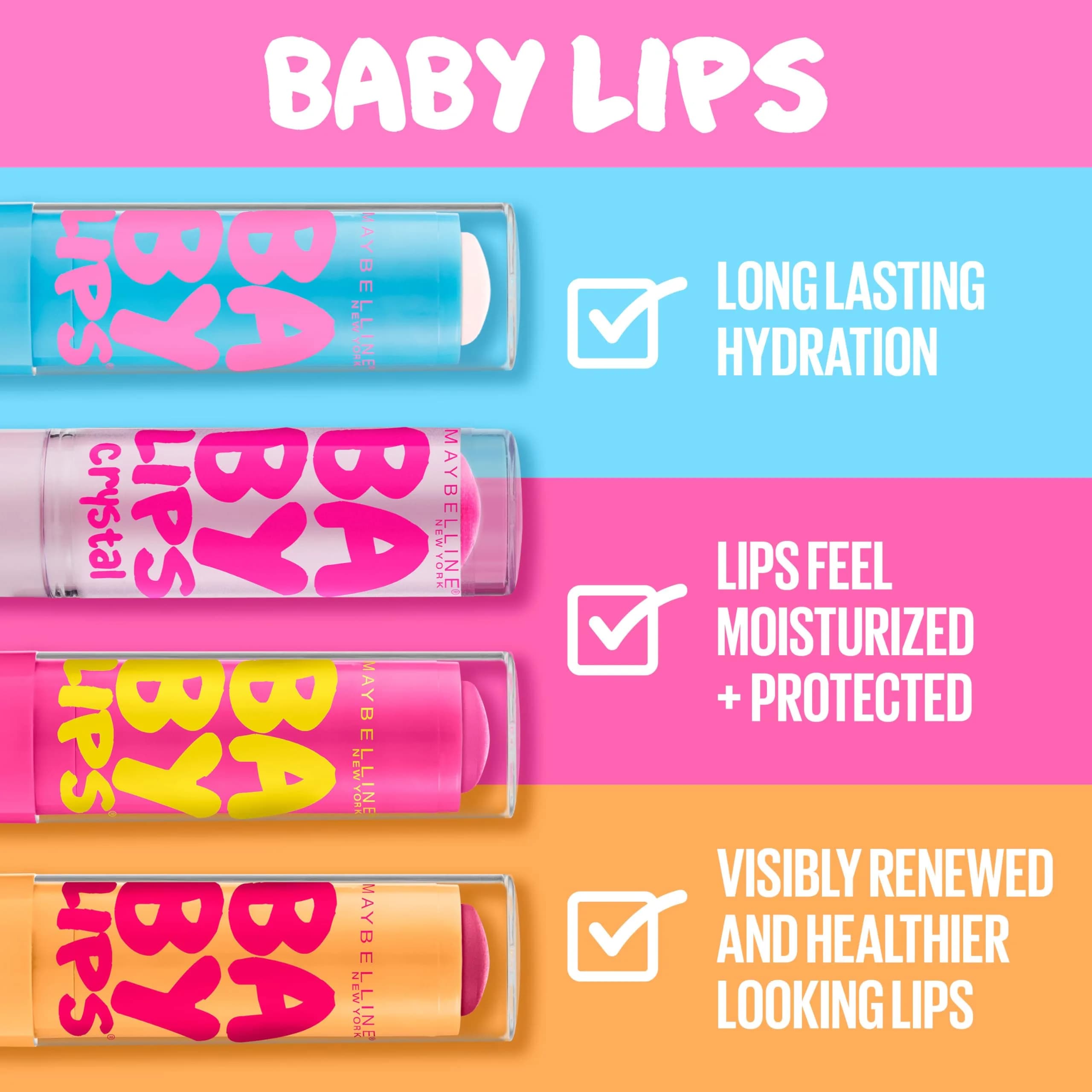 Maybelline Baby Lips Crystal Lip Balm Pink Quartz 0.15 oz (4.4 ml) | Shimmery Hydration for Smoother Lips - view 2