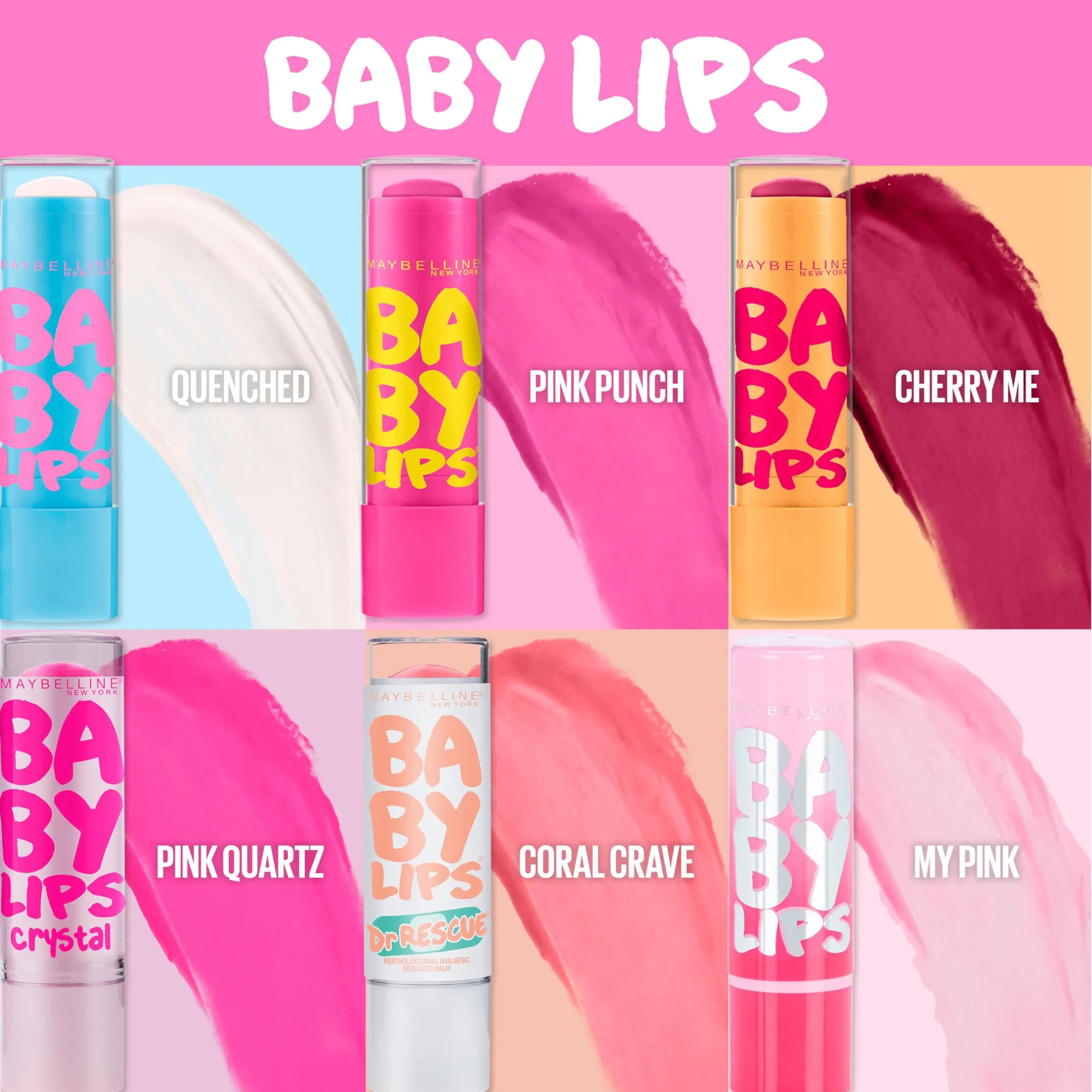 Maybelline Baby Lips Crystal Lip Balm Pink Quartz 0.15 oz (4.4 ml) | Shimmery Hydration for Smoother Lips - view 3
