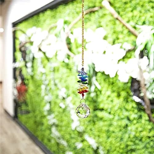 H&D Hyaline & Dora Crystal Suncatcher Ball Prism 24cm (9.5 inch) | Rainbow Maker for Garden & Home Decor thumbnail 7