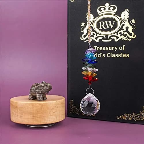 H&D Hyaline & Dora Crystal Suncatcher Ball Prism 24cm (9.5 inch) | Rainbow Maker for Garden & Home Decor thumbnail 9