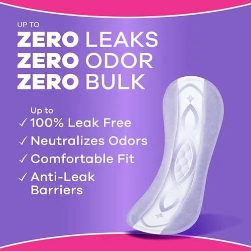 Always Discreet Incontinence Panty Liners for Women Size 2 | Up to 100% Leak-Free Comfort thumbnail 3