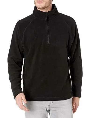 Cutter & Buck Summit Half-Zip Microfleece Sweatshirt | Black, Small | Adventure-Ready Warmth thumbnail 1