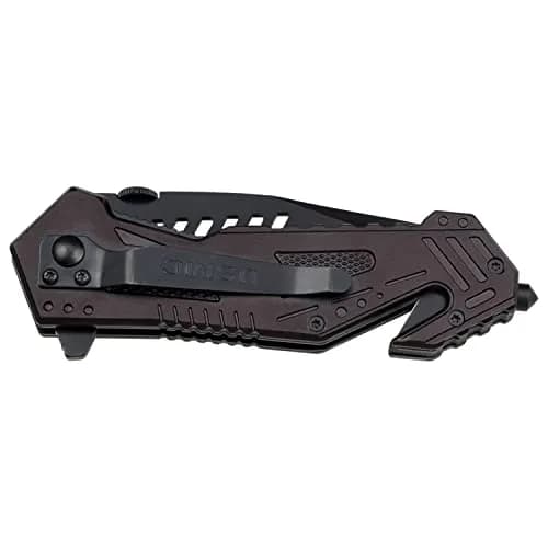 MTECH USA Folding Knife 8.25in | Black Tanto Blade, USMC Design, Tactical, Self Defense thumbnail 2