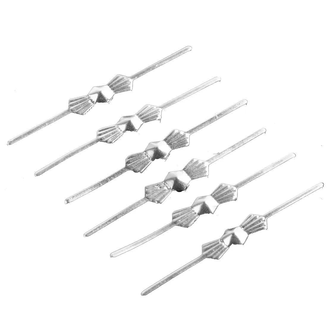 H&D HYALINE & DORA 100 Pcs 30mm Chrome Bow Tie Clips for Chandelier Lamp Crystals | Secure Large Crystal Hanging