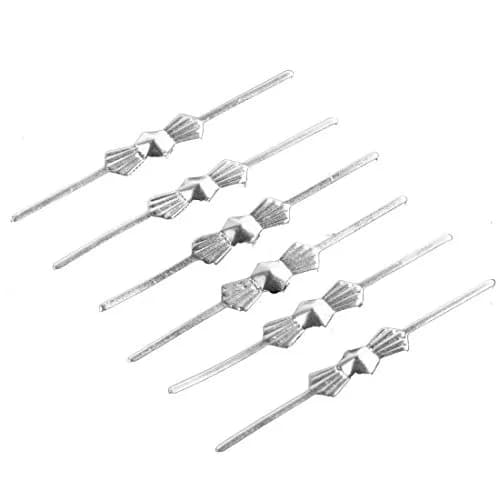 H&D HYALINE & DORA 100 Pcs 30mm Chrome Bow Tie Clips for Chandelier Lamp Crystals | Secure Large Crystal Hanging thumbnail 1