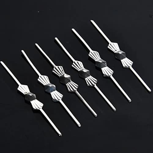 H&D HYALINE & DORA 100 Pcs 30mm Chrome Bow Tie Clips for Chandelier Lamp Crystals | Secure Large Crystal Hanging thumbnail 3