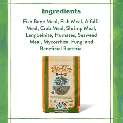 Down To Earth All Natural Fertilizers Organic Bio-Live 25 lb | Organic Bio-Fertilizer with Beneficial Microbes thumbnail 4