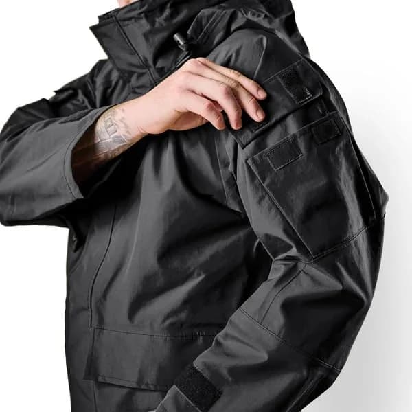 Tru-Spec Men's Outerwear Series H2O Proof Gen2 ECWCS Breathable Parka with Hood and Ventilation for Outdoor Use, Black - Medium thumbnail 11