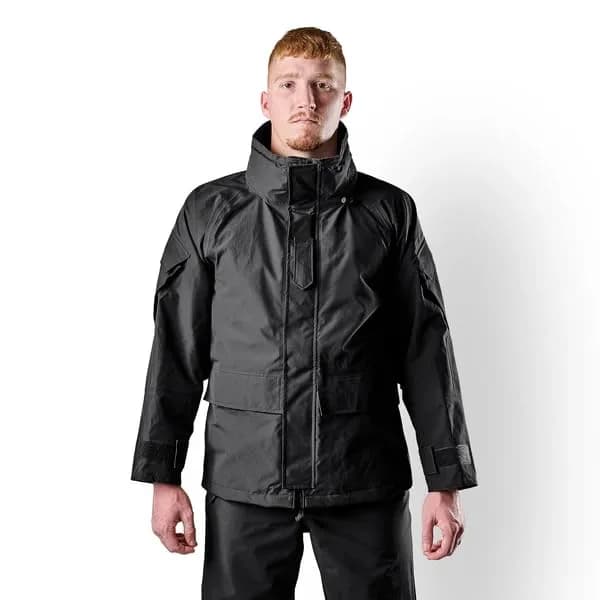Tru-Spec Men's Outerwear Series H2O Proof Gen2 ECWCS Breathable Parka with Hood and Ventilation for Outdoor Use, Black - Medium thumbnail 2