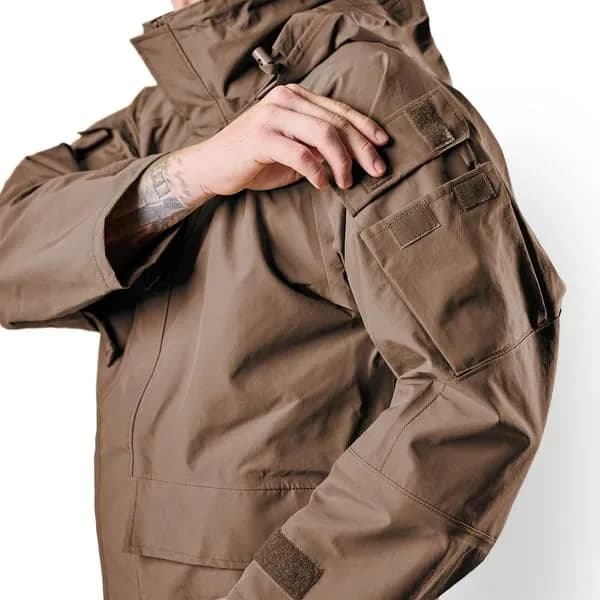 Tru-Spec Men's Outerwear Series H2O Proof Gen2 ECWCS Breathable Parka with Hood and Ventilation for Outdoor Use, Coyote - Small thumbnail 11