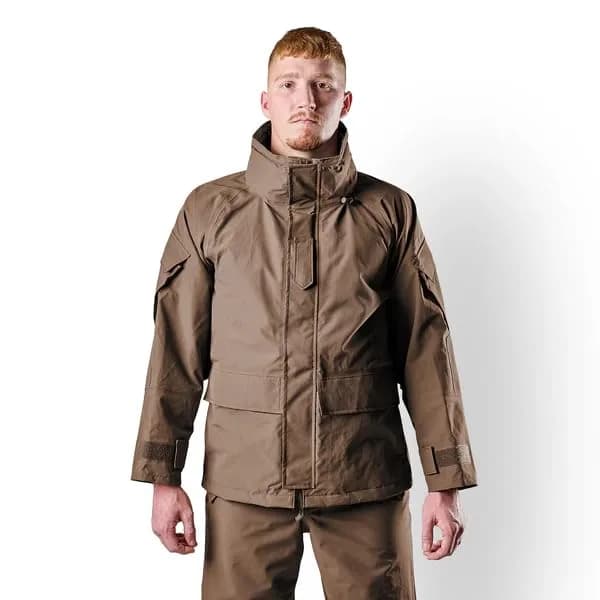Tru-Spec Men's Outerwear Series H2O Proof Gen2 ECWCS Breathable Parka with Hood and Ventilation for Outdoor Use, Coyote - Small thumbnail 2