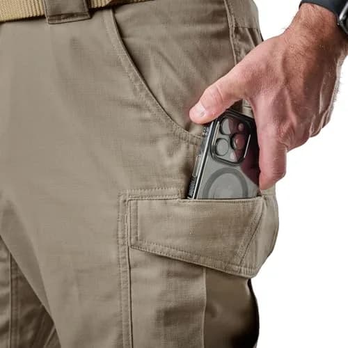 Tru-Spec 24-7 Series Ascent Ripstop Work Pants, Khaki, 40W x 34L | Durable, Water-Resistant & Stretch for Professionals thumbnail 3