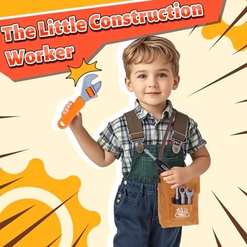 Magic4U Kids Tool Set with Tool Bag, 26 Pieces | Pretend Play Toy for Ages 3-8 thumbnail 3