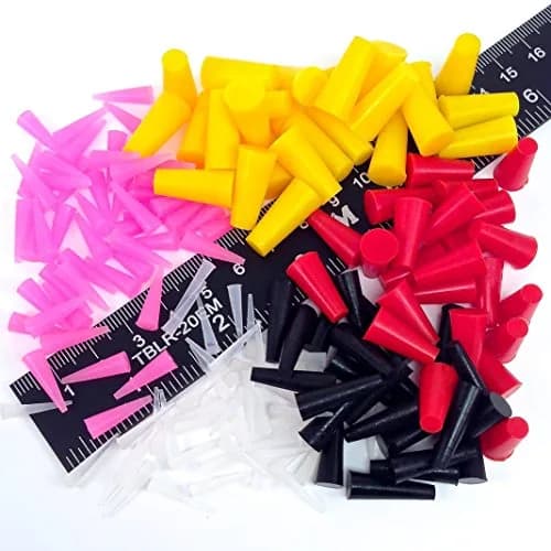 High Temp Masking Supply Silicone Rubber Plugs 175 Piece Kit | Heat Resistant up to 600°F, Reusable, Assorted Sizes for Powder Coating & More thumbnail 1