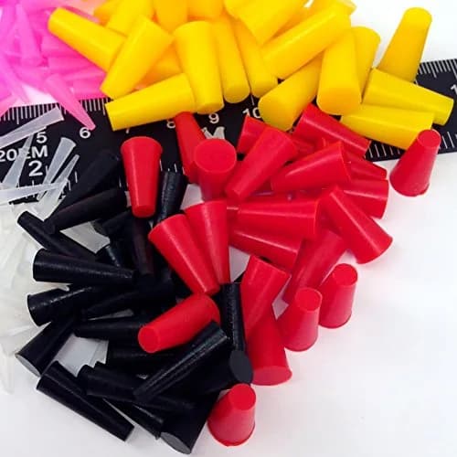 High Temp Masking Supply Silicone Rubber Plugs 175 Piece Kit | Heat Resistant up to 600°F, Reusable, Assorted Sizes for Powder Coating & More thumbnail 3