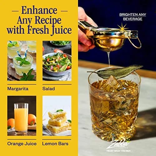 Nuvantee Lemon Squeezer | 18/10 Stainless Steel Manual Citrus Press, 2.75" Bowl, Rust-Resistant thumbnail 7