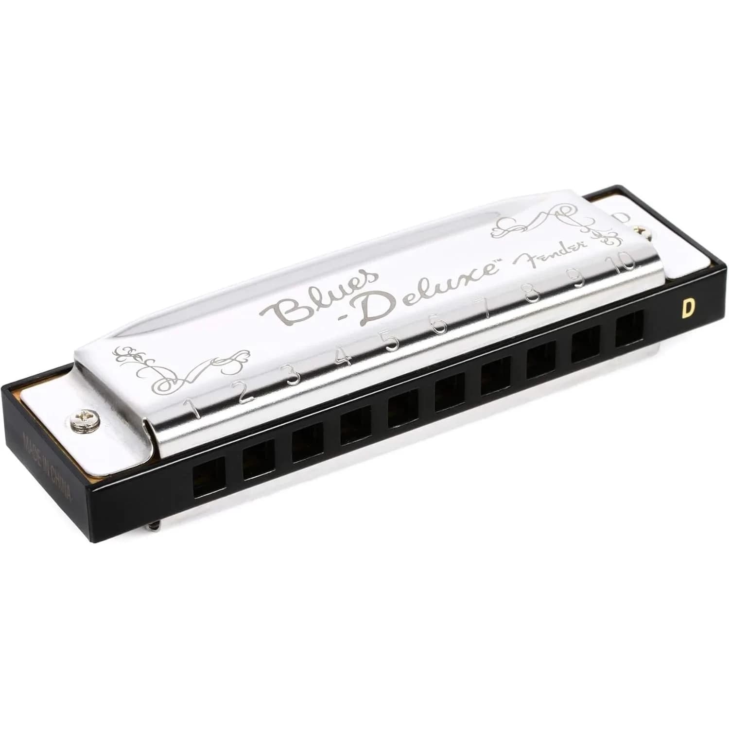 Fender Blues Deluxe Harmonica, Key of D | Classic Tone & Pitch for All Players