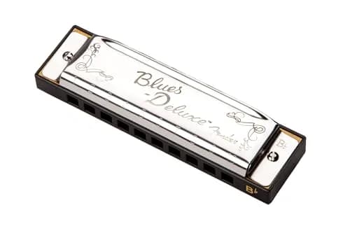 Fender Blues Deluxe Harmonica, Key of B Flat | Classic Tone & Comfort thumbnail 1