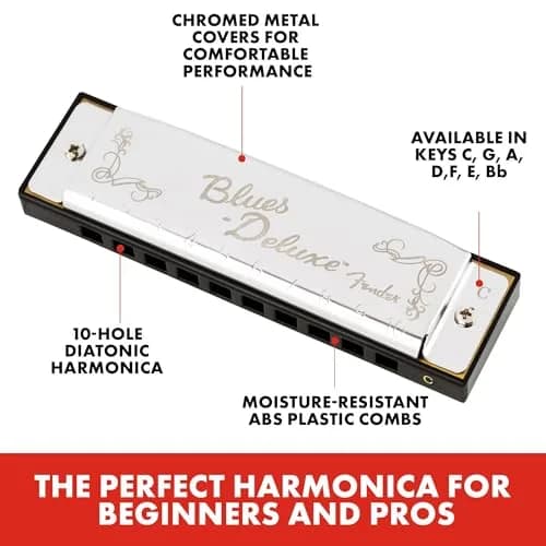 Fender Blues Deluxe Harmonica, Key of E | Classic Tone & Pitch thumbnail 2