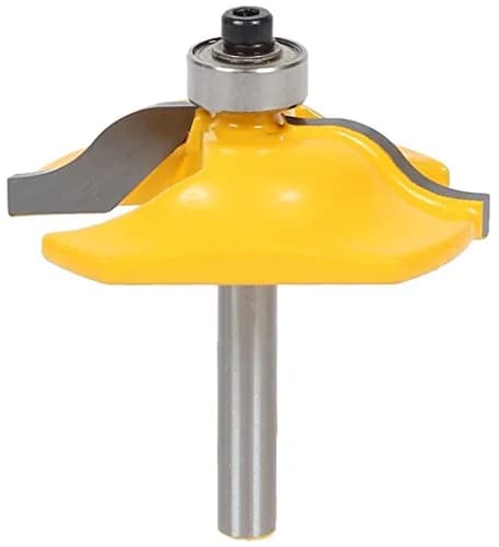Yonico Raised Panel Cabinet Door Router Bits 2-1/4" Diameter | Ogee 1/4" Shank for Cabinets & Baseboards thumbnail 1