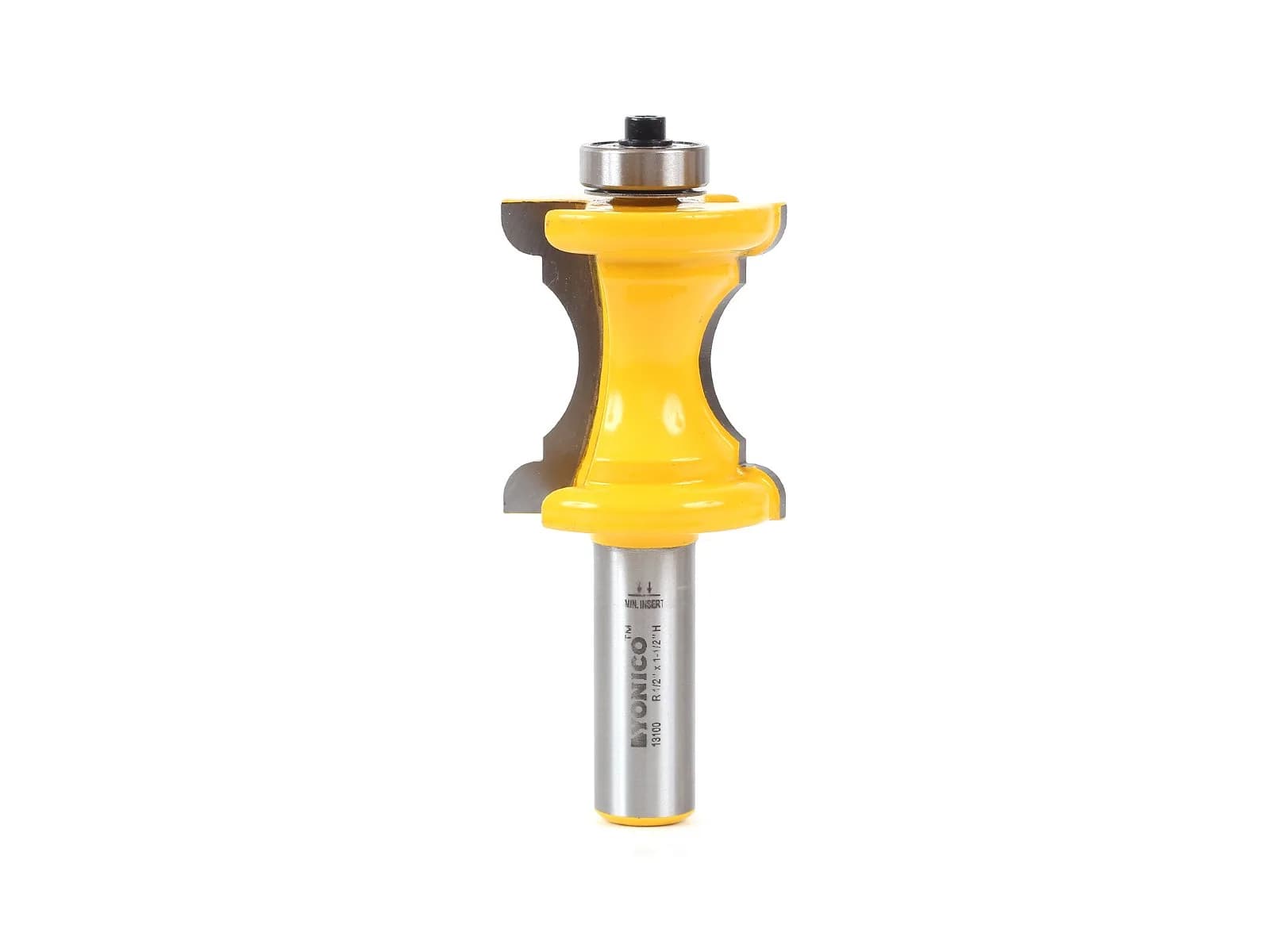 Yonico Router Bits Bullnose & Cove Molding 1-1/2-Inch | Micro-Grain Tungsten Carbide, 1/2" Shank, Durable Edge Treatment