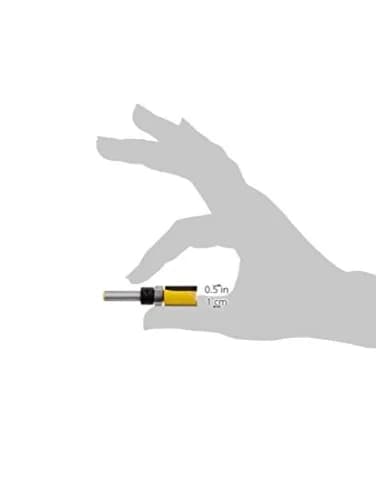 Yonico Router Bits Pattern Bit Flush Trim 1/2-Inch Diameter | Carbide, 1/4-Inch Shank, 3/4" Cutter Length thumbnail 4