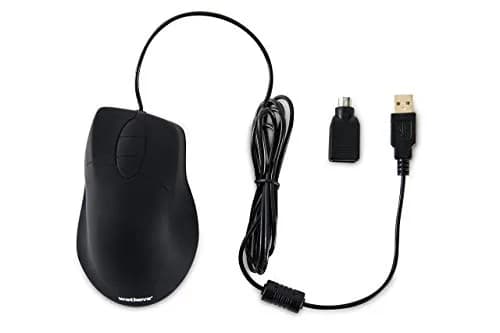 WetKeys Waterproof Ergonomic Optical Mouse | Fully Sealed Silicone, 3-Button Scroll (Black) | USB/PS2 | 0.23kg thumbnail 4