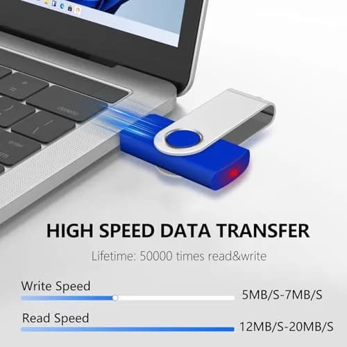AreTop 2GB USB Flash Drive 10 Pack | Swivel Metal Cover & LED Indicator, Portable Data Storage thumbnail 4