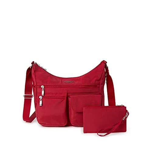 Baggallini Everywhere Bagg Crossbody Bag 28.9cm (11.4in) | Water-Resistant Travel Hobo with RFID Wristlet thumbnail 1