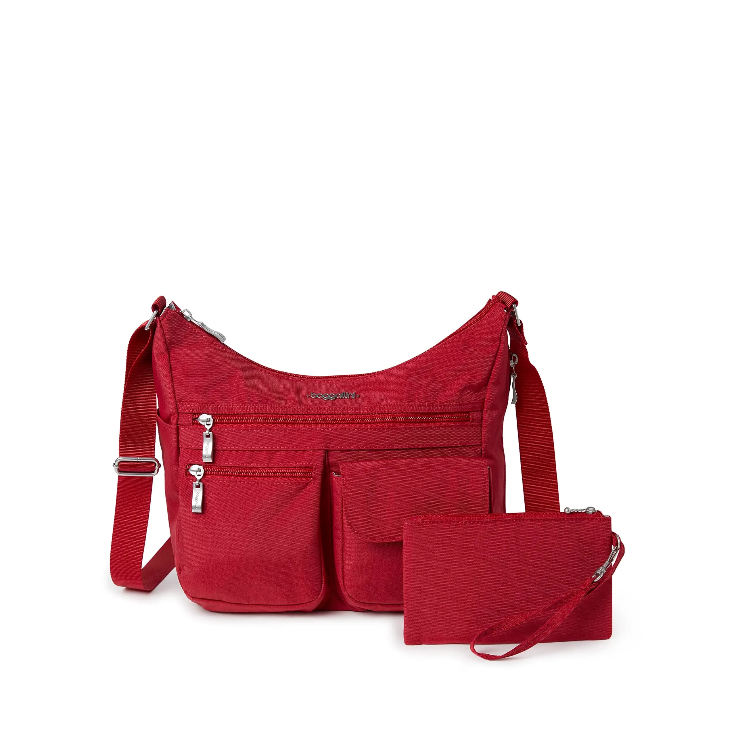Baggallini Everywhere Bagg Crossbody Bag 28.9cm (11.4in) | Water-Resistant Travel Hobo with RFID Wristlet - main product image