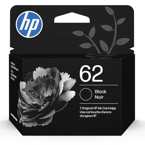 HP 62XL Black High-Yield Ink Cartridge | Up to 600 Pages for Envy & OfficeJet Printers — Black