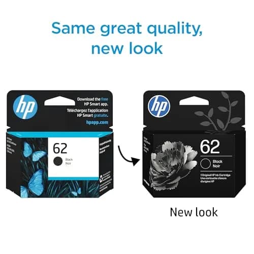 HP 62 Black Ink Cartridge | 200 Pages Yield | Fade-Resistant Documents thumbnail 2