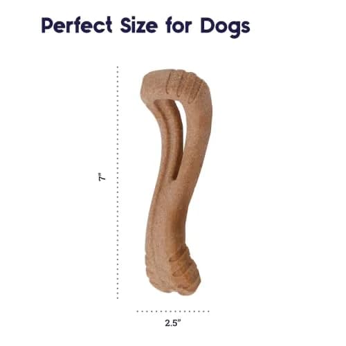Outward Hound Dogwood Flip and Chew Bone, Medium | Durable Natural Wood Chew Toy for Dogs thumbnail 5