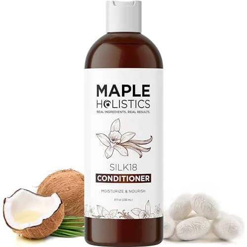 Maple Holistics Silk Protein Conditioner for Damaged Hair – Ultra Moisturizing for Dry Hair, 237ml (8 Fl Oz) | Defines Curls & Controls Frizz thumbnail 1