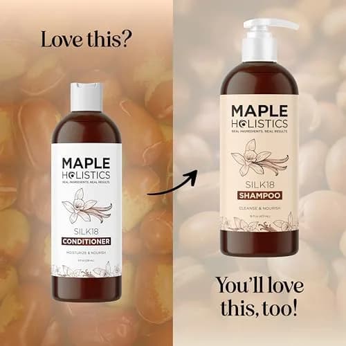 Maple Holistics Silk Protein Conditioner for Damaged Hair – Ultra Moisturizing for Dry Hair, 237ml (8 Fl Oz) | Defines Curls & Controls Frizz thumbnail 5