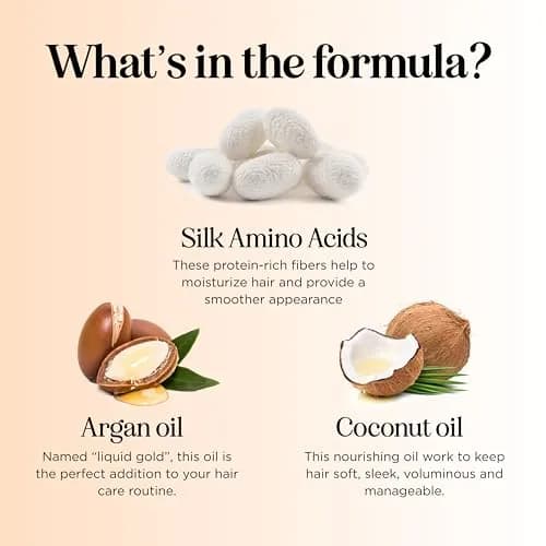 Maple Holistics Silk Protein Conditioner for Damaged Hair – Ultra Moisturizing for Dry Hair, 237ml (8 Fl Oz) | Defines Curls & Controls Frizz thumbnail 6