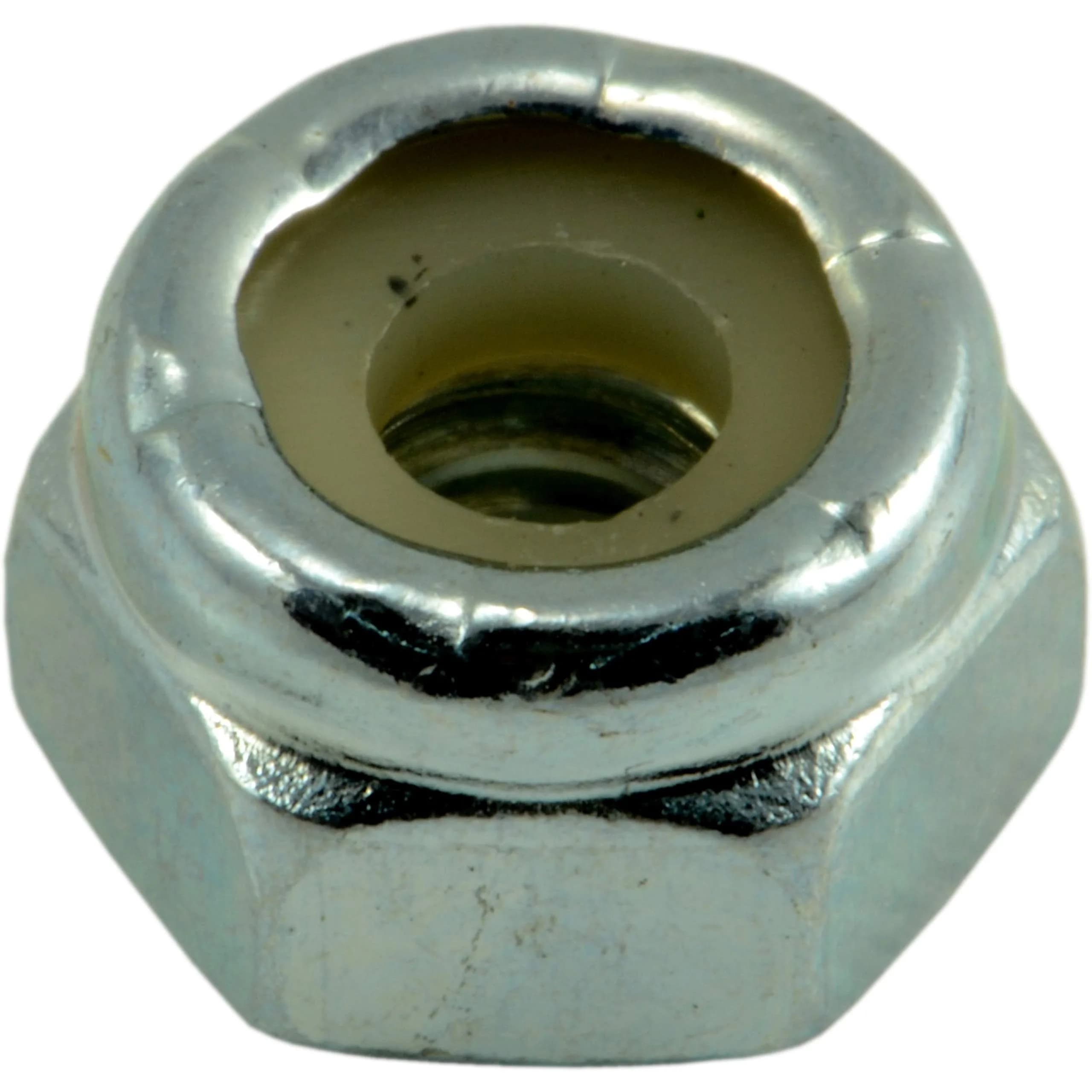 Hard-to-Find Fastener Hex Locknut #10-24 Thread 0.52 lb (236 g) | Nylon Insert Zinc Plated - main product image