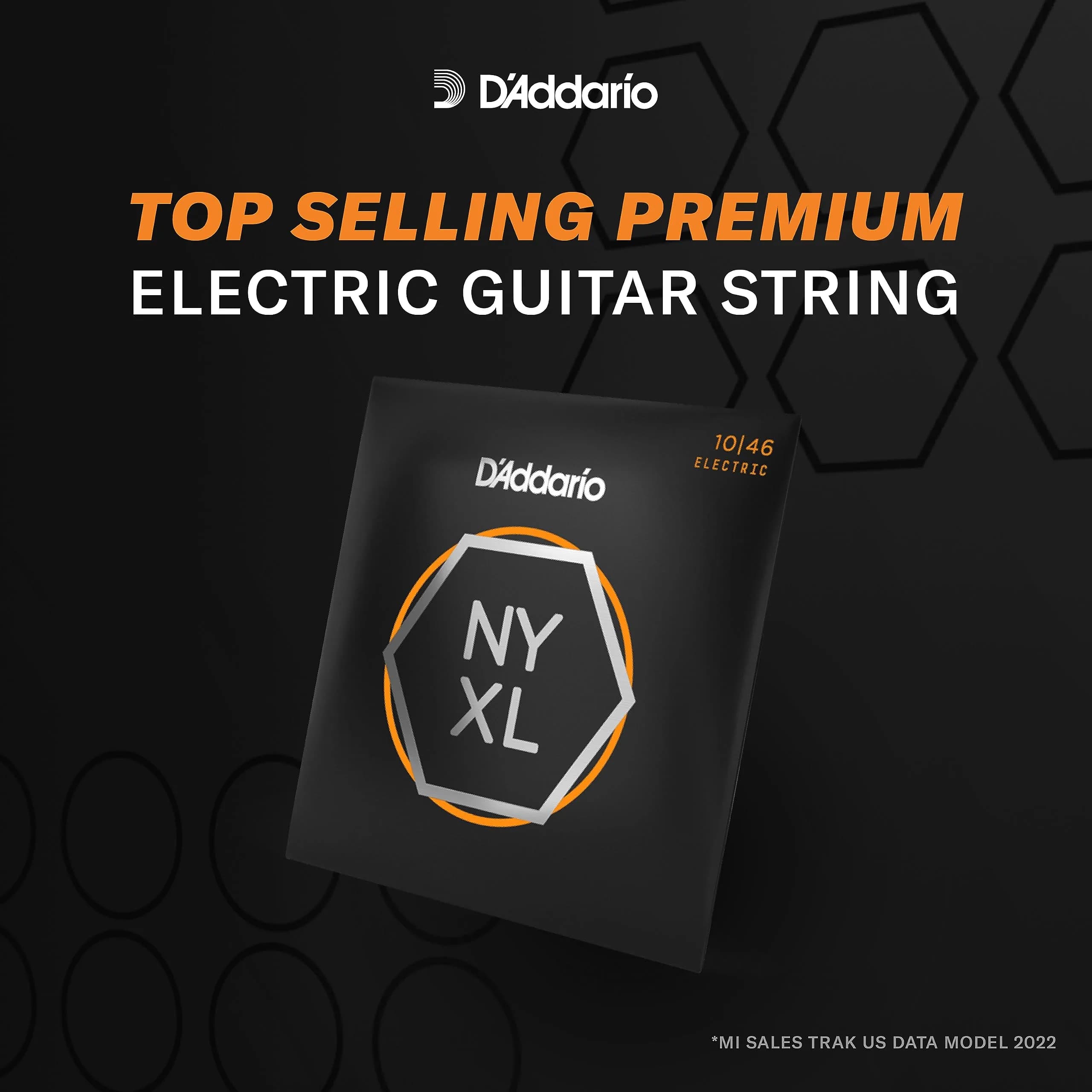 D'Addario NYXL1149 Electric Guitar Strings, Medium 11-49 | Enhanced Tuning Stability & Mid-Range - view 3