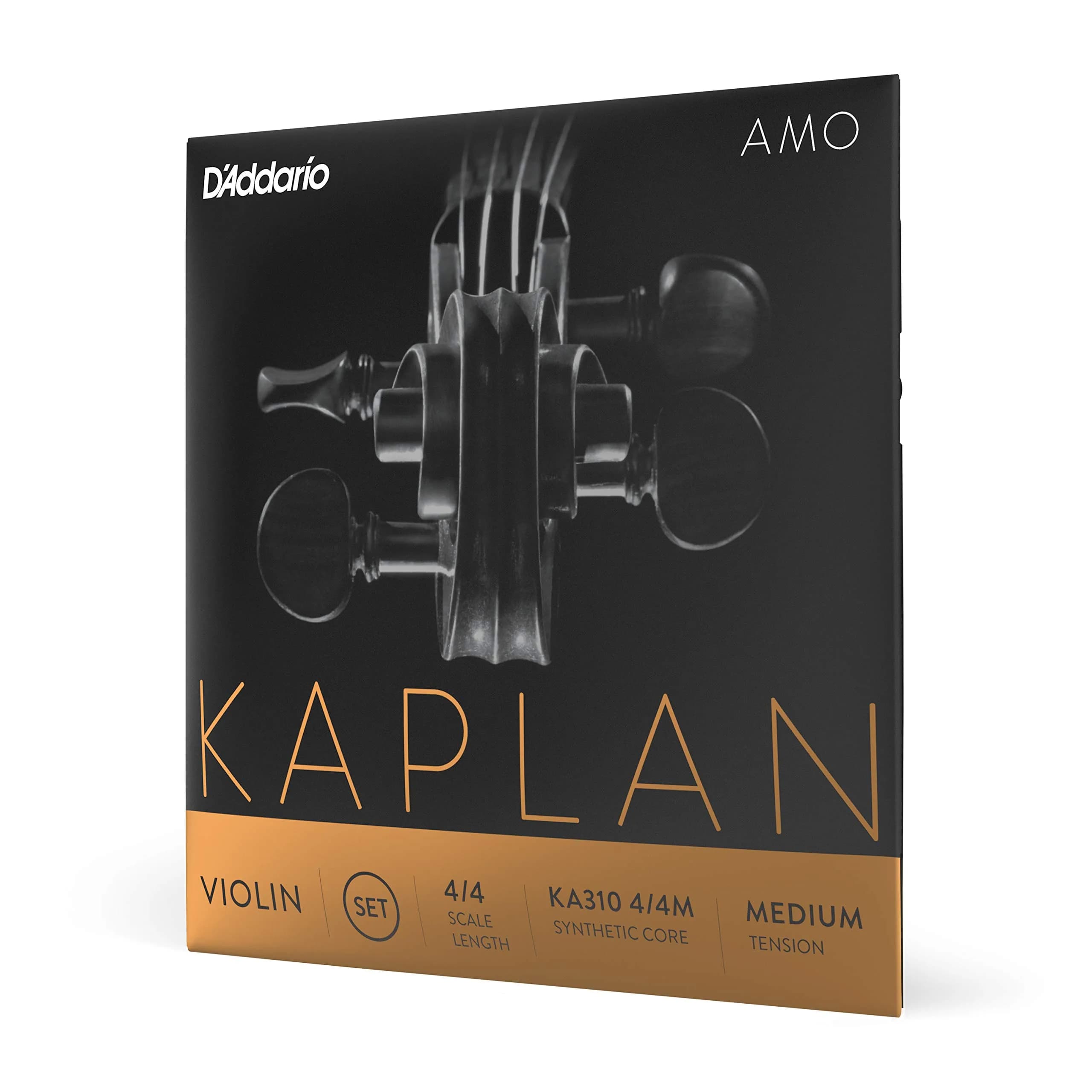 D'Addario Kaplan Amo Violin Strings Full Set Medium Tension 4/4 Scale 328mm (13 inches) | Warm Rich Tone - main product image