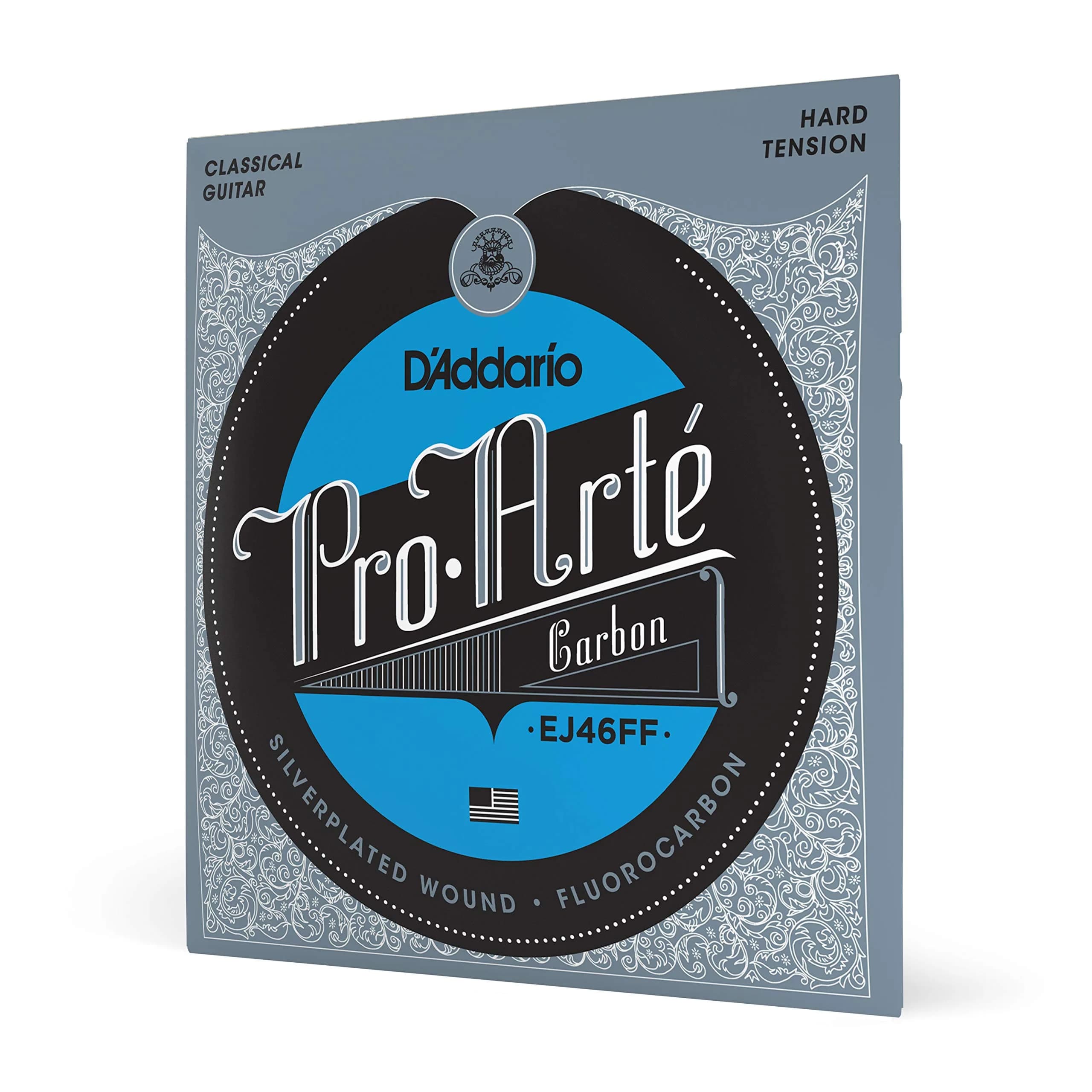 D'Addario EJ46FF ProArte Carbon Classical Guitar Strings, Hard Tension | Dynacore Basses, Fluorocarbon Trebles - main product image