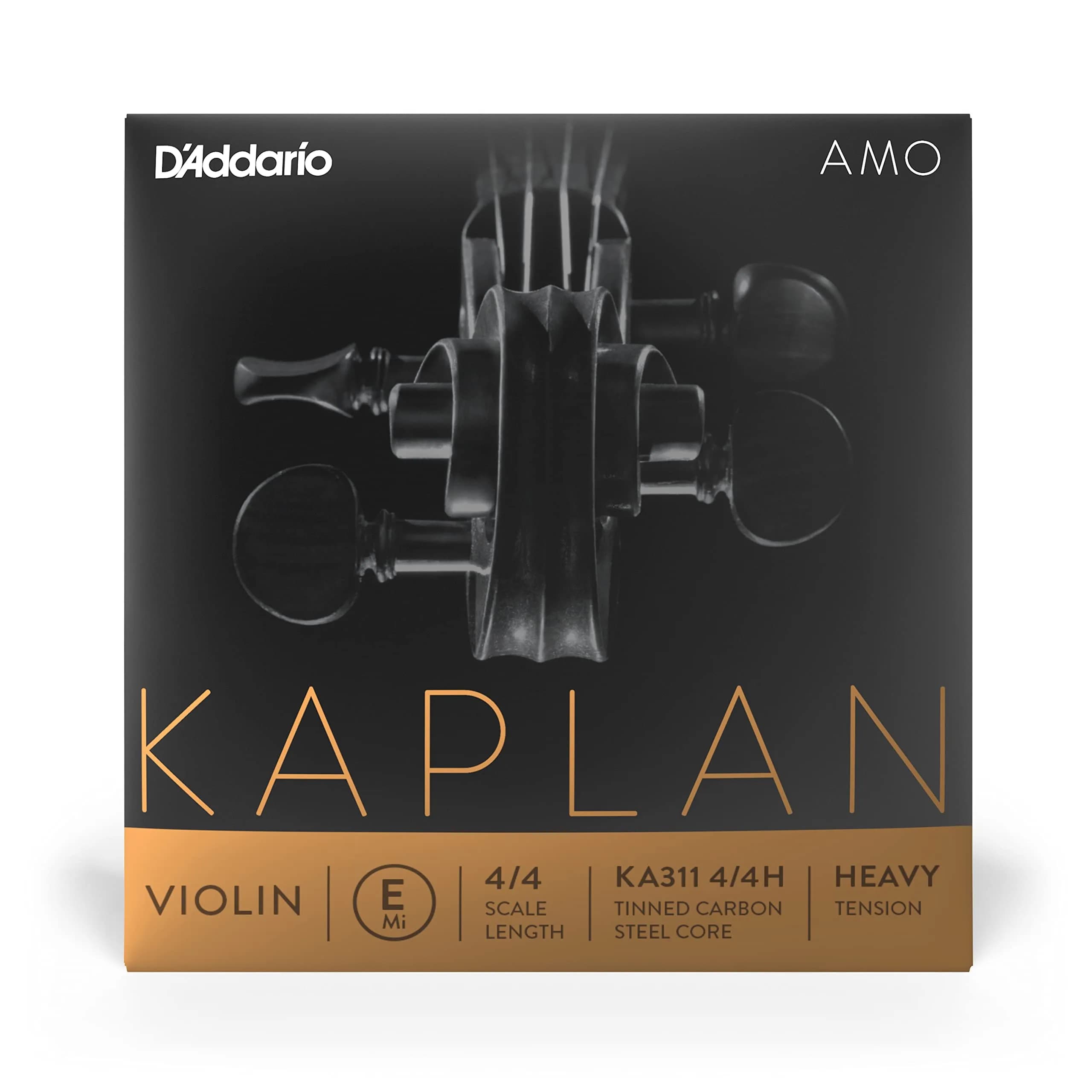 D'Addario Kaplan Amo Violin String - Single E String - Heavy Tension | Professional Tone & Projection - main product image