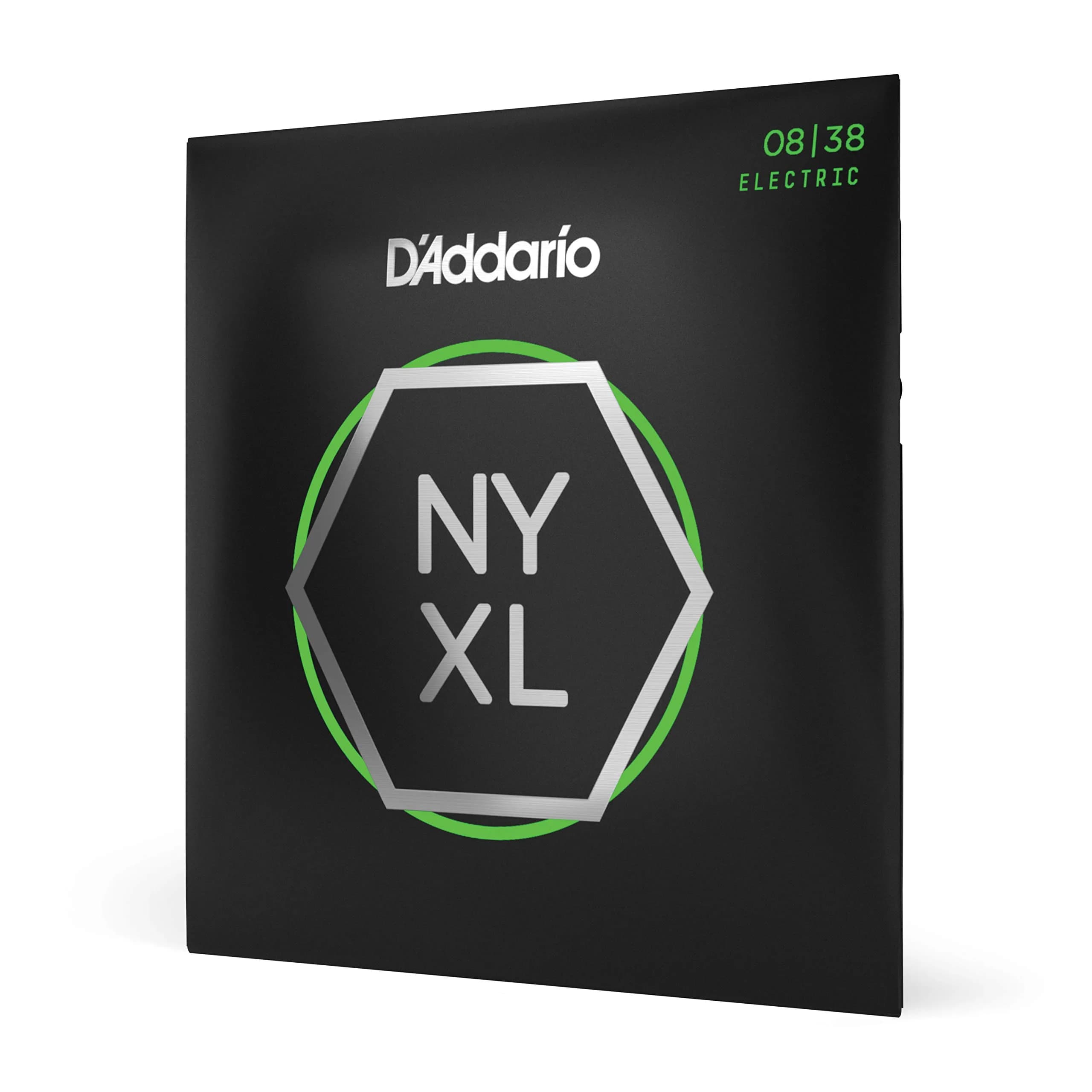 D'Addario NYXL0838 Electric Guitar Strings, Extra Super Light 08-38 | Unrivaled Strength & Tuning Stability - main product image