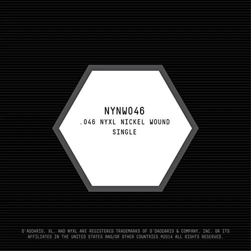 D'Addario NYXL Nickel Wound Electric Guitar Single String, .046 Gauge thumbnail 2