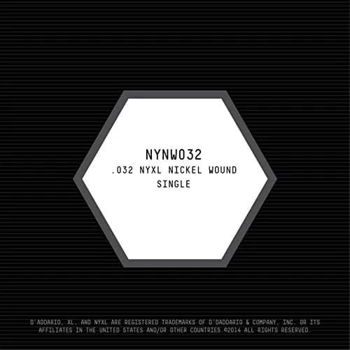 D'Addario NYXL Nickel Wound Electric Guitar Single String, .032 Gauge (0.81 mm) thumbnail 2