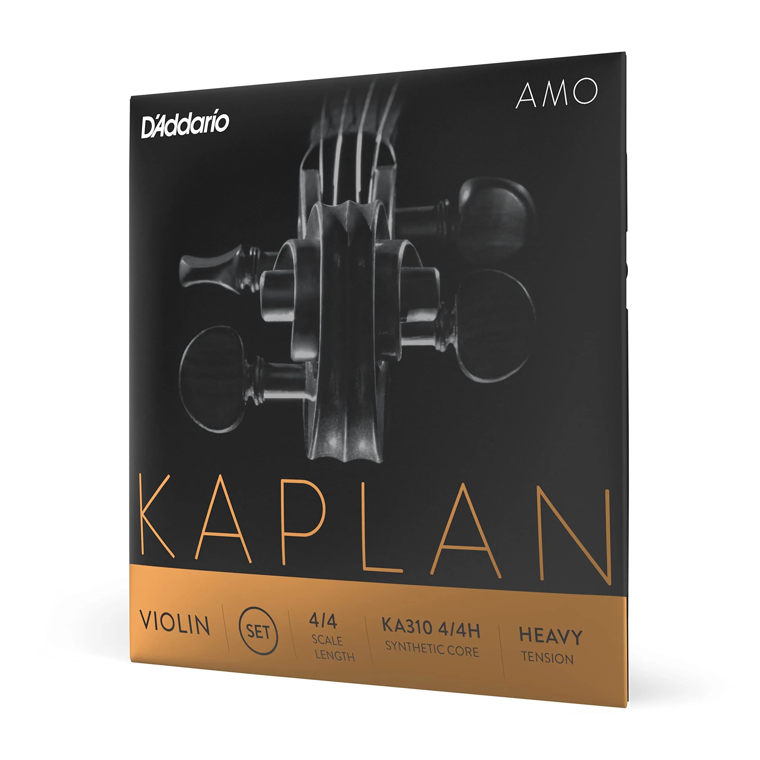D'Addario Kaplan Amo Violin Strings - Full Set - KA310 4/4H - Heavy Tension | Professional Warm Rich Tone - main product image